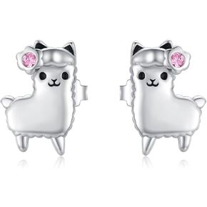 French Bulldog Earrings for women 925 Sterling Silver Dog Earrings Crystal Animal French Bulldog Jewelry for Pet Lover in Kuwait