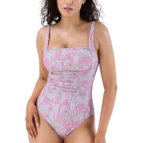 Women's One Piece Swimsuit Tummy Control Square Neck Bathing Suits Adjustable Straps Ruched Swimwear in Saudi Arabia