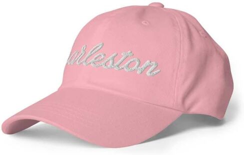 Charleston Baseball Cap Charleston Dad Hat Bold Baseball Script South Carolina SC Hat Embroidered Souvenir Gift in Saudi Arabia