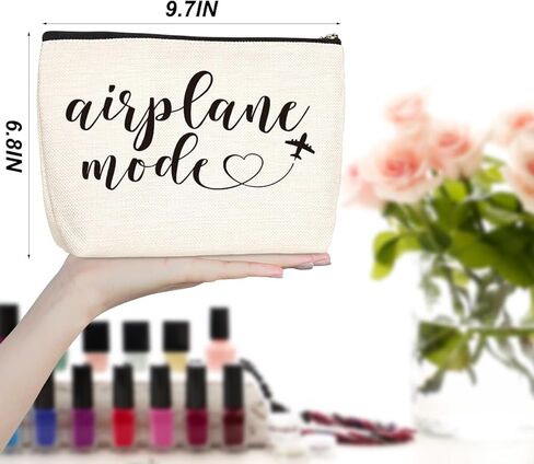 Funny Travel Gifts for Women Makeup Bag Travel Essentials Cosmetic Bags Toiletry Bag Flight Vacation Gifts for Sister Mom Travelers Girls Trip Birthday Mothers Day Anniversary in Kuwait