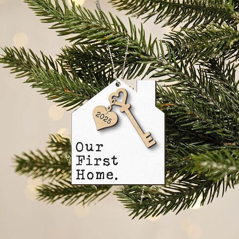 Housewarming Gifts New Home, New Home Ornament 2025 Gift Idea, First House Ornament 2025, First House Gifts for Owners, Men, Women, Housewarming Christmas Keepsake (New Home4) in Saudi Arabia