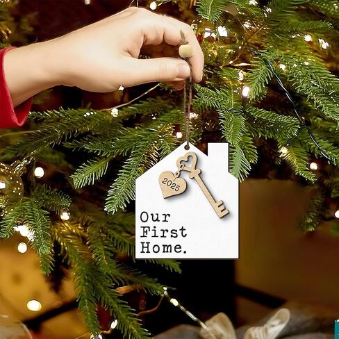 Housewarming Gifts New Home, New Home Ornament 2025 Gift Idea, First House Ornament 2025, First House Gifts for Owners, Men, Women, Housewarming Christmas Keepsake (New Home4) in Saudi Arabia