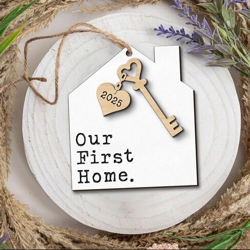 Housewarming Gifts New Home, New Home Ornament 2025 Gift Idea, First House Ornament 2025, First House Gifts for Owners, Men, Women, Housewarming Christmas Keepsake (New Home4) in Saudi Arabia