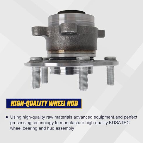KUSATEC 512570 2pcs Rear Wheel Bearing and Hub Assembly Compatible with 2016-2021 Honda Civic, 2019-2022 Insight, 5 Lug Bolts w/ABS in Saudi Arabia