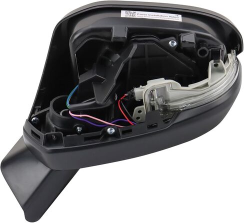 TRQ Driver Side Power Mirror Textured Black with Turn Signal Compatible with 2023-2024 Honda CR-V HO1320364 in Saudi Arabia
