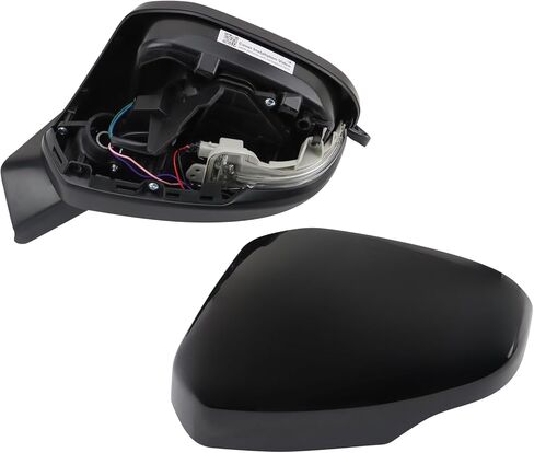 TRQ Driver Side Power Mirror Textured Black with Turn Signal Compatible with 2023-2024 Honda CR-V HO1320364 in Saudi Arabia