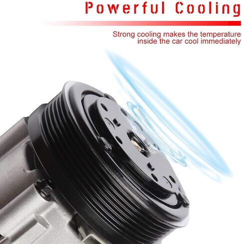 CCIYU A/C Compressor with Clutch A/C Air Compressor for Car 2001-2007 for Ford Escape,2001-2006 for Mazda Tribute 3.0L Air Conditioning Compressor for 1520381 in Saudi Arabia