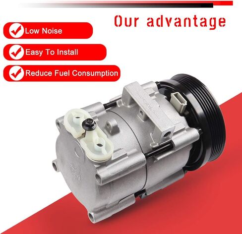CCIYU A/C Compressor with Clutch A/C Air Compressor for Car 2001-2007 for Ford Escape,2001-2006 for Mazda Tribute 3.0L Air Conditioning Compressor for 1520381 in Saudi Arabia