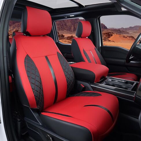 for Ford F150 Seat Covers 2015-2023 2024, Truck Seat Covers for Ford F150 Accessories SuperCrew/CrewCab (XL/XLT) Black, Full Set in Saudi Arabia