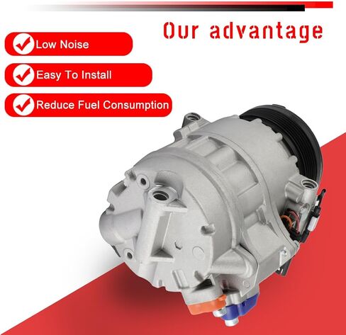 cciyu AC Compressor for BMW X5 3.0L 2007 2008 2009-2010,Air Conditioning Compressor with Clutch 6 Grooves 64529185142 in Saudi Arabia