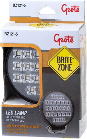 Grote BZ1215 Brite Zone Tm Led Work Lights, 1900 Raw Lumens, Round with Switch in Saudi Arabia