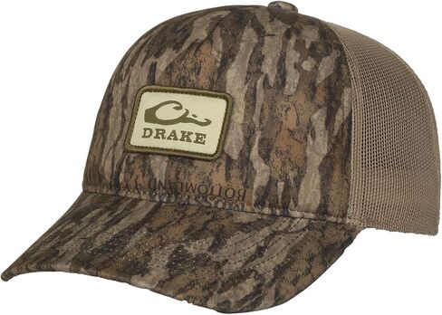 Drake Waterfowl Men's Foam Trucker Logo DW0202 Hunting Camo Breathable Mesh Back Cap w/Rear Snap Closure & Front Logo, OSFM in Saudi Arabia