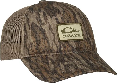 Drake Waterfowl Men's Foam Trucker Logo DW0202 Hunting Camo Breathable Mesh Back Cap w/Rear Snap Closure & Front Logo, OSFM in Saudi Arabia