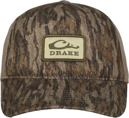 Drake Waterfowl Men's Foam Trucker Logo DW0202 Hunting Camo Breathable Mesh Back Cap w/Rear Snap Closure & Front Logo, OSFM in Saudi Arabia