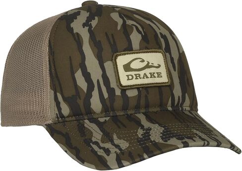 Drake Waterfowl Men's Foam Trucker Logo DW0202 Hunting Camo Breathable Mesh Back Cap w/Rear Snap Closure & Front Logo, OSFM in Saudi Arabia