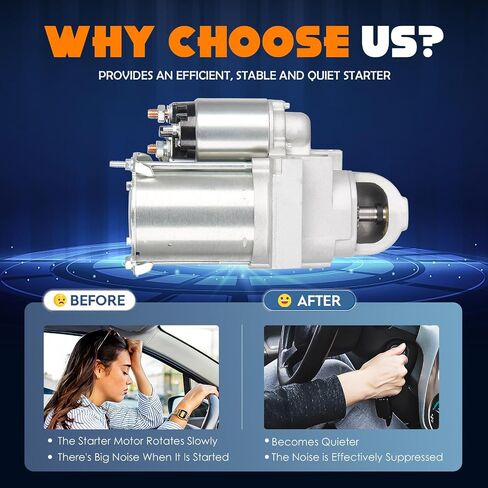 TadaMark Marine Starter Compatible with Mercruiser Volvo Penta 1996-1998 Model 350 Mag MPI Alpha Bravo 1998-2000, for 4.3L 5.0L 5.7L 6.2L 7.4L 8.1L 8.2L V6 V8, Replace for 863007A1, 30433, 30460 in Saudi Arabia