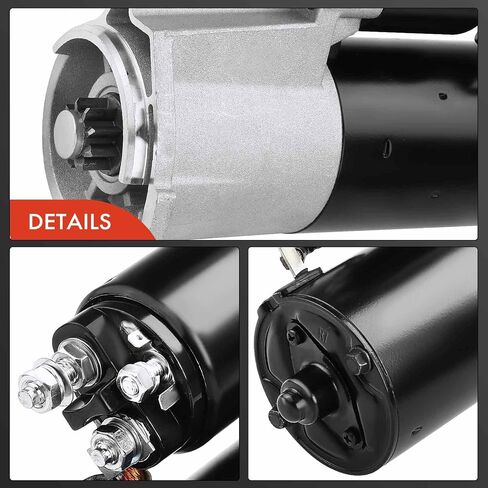 A-Premium Starter Motor Compatible with Audi Q7 2007 & Volkswagen Touareg 2004-2006 & Porsche Cayenne 2004-2006 2008-2010, 3.2L 3.6L 4.2L, 12V 1.7KW 9 Teeth Clockwise, Replace# 410-24080 in Saudi Arabia