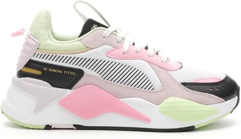 حذاء رياضي PUMA للأطفال البنات Rs-X Bouquet برباط كاجوال - وردي، أبيض - مقاس 6.5 M in Saudi Arabia