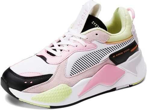 حذاء رياضي PUMA للأطفال البنات Rs-X Bouquet برباط كاجوال - وردي، أبيض - مقاس 6.5 M in Saudi Arabia
