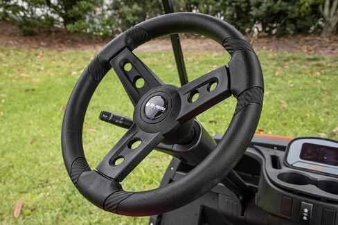 Gussi Italia Lugana Black Premium Italian-Made Steering Wheel for Golf Carts - No Hub Adapter Required in Saudi Arabia