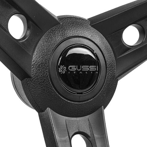 Gussi Italia Lugana Black Premium Italian-Made Steering Wheel for Golf Carts - No Hub Adapter Required in Saudi Arabia