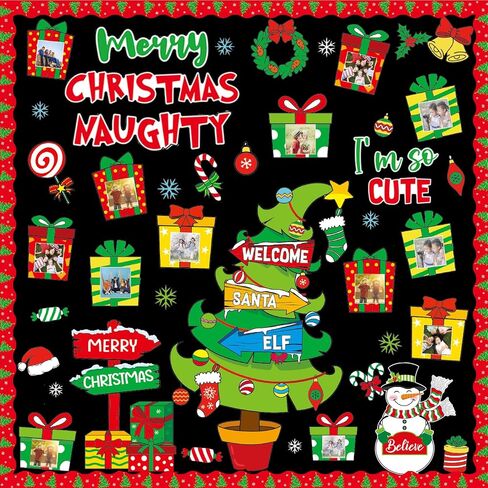 79 PCS Winter Bulletin Board - Snowman Bulletin Decorations DIY Snowman Photo Wall Winter Classroom Decoration in Kuwait