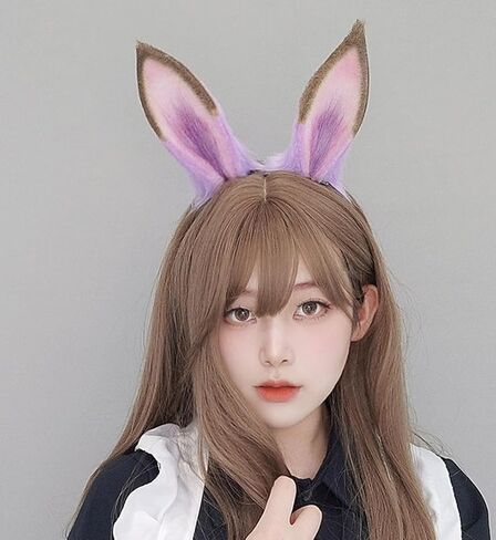 Horse Ears Headband Faux Fur Animals Ears Headwear Farm Horse Costume Hair Accessories for Cosplay Party in Saudi Arabia
