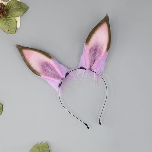 Horse Ears Headband Faux Fur Animals Ears Headwear Farm Horse Costume Hair Accessories for Cosplay Party in Saudi Arabia