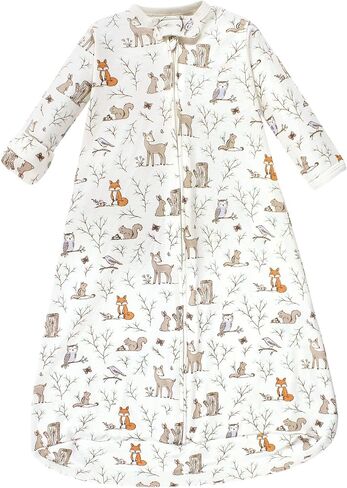 Hudson Baby Unisex Baby Cotton Long-Sleeve Wearable Sleeping Bag, Sack, Blanket, Mixed Daisy, 12-18 Months in Kuwait