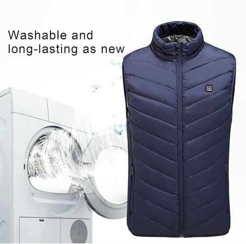 Heated Vest for Men Women Lightweight Quilted Sleeveless Heated Jacket Winter Plus Size Unisex Warm Vests Jackets in Kuwait