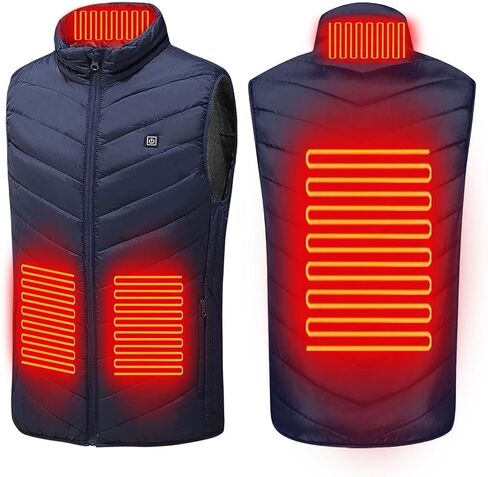 Heated Vest for Men Women Lightweight Quilted Sleeveless Heated Jacket Winter Plus Size Unisex Warm Vests Jackets in Kuwait