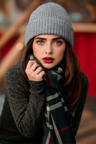ATNKE Winter Beanie for Men Women, Unisex Thick Stocking Knit Cuffed Skull Cap Soft Warm Fleece Lined Ski Beanies Hat in Saudi Arabia