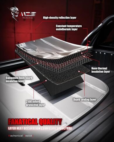 مظلة شمس للزجاج الأمامي من MZS متوافقة مع Ram 2500 3500 4500 5500 2019-2025 مع مستشعر عريض 10 بوصة، ملحقات درع ظل الشمس للشاحنة القابلة للطي، مظلة شمسية للنافذة الأمامية للحماية الداخلية in Saudi Arabia