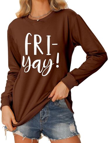 Teacher Sweatshirt for Women Happy Friyay Teacher Shirt Friday Weekend Back to School Sweatshirt in Saudi Arabia