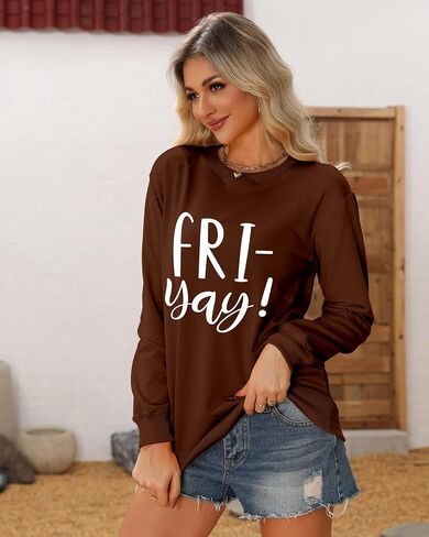 Teacher Sweatshirt for Women Happy Friyay Teacher Shirt Friday Weekend Back to School Sweatshirt in Saudi Arabia