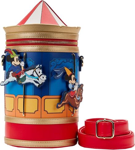 Loungefly Disney Brave Little Tailor Mickey and Minnie Mouse Carousel Crossbody Bag in Saudi Arabia