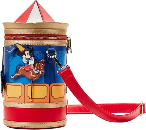 Loungefly Disney Brave Little Tailor Mickey and Minnie Mouse Carousel Crossbody Bag in Saudi Arabia