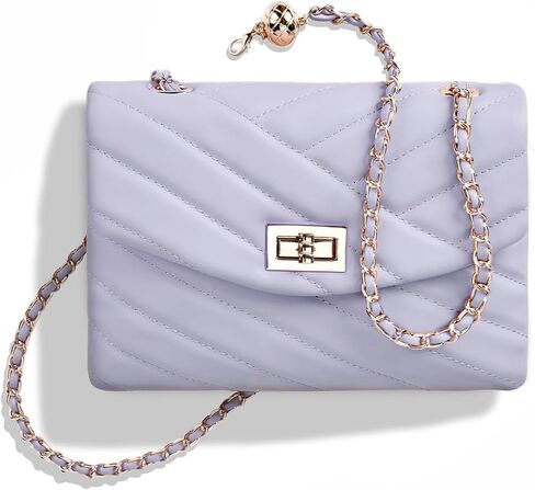 Flap Quilted Crossbody Purse for Women Trendy Ladies Shoulder Bag in Saudi Arabia