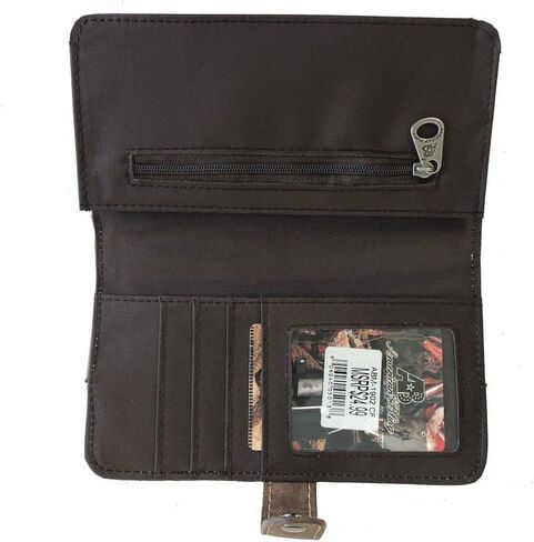 American Bling Concealed Gun Messenger Purse Wallet Set Tooling Patchwork Coffee, Medium in Saudi Arabia