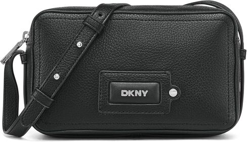 DKNY Women's Glee Camera Bag, Black/Silver, One Size in Saudi Arabia