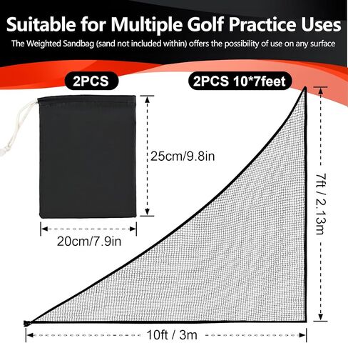 ممارسة شبكة الجولف، شبكات جولف للقيادة في الفناء الخلفي، كرات جولف حقيقية، شبكة جولف للتدريب على أرجوحة المرآب، شبكة ضرب جولف شديدة التحمل من النايلون 10 * 10 أقدام in Kuwait