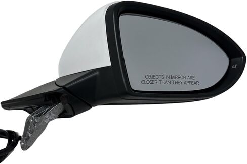Spieg Passenger Side Mirror for 2015-2021 Volkswagen Golf, 2015-2019 GTI Power Adjustment Heated Turn Signal Painted White 6 Pins Right VW1321154 in Kuwait