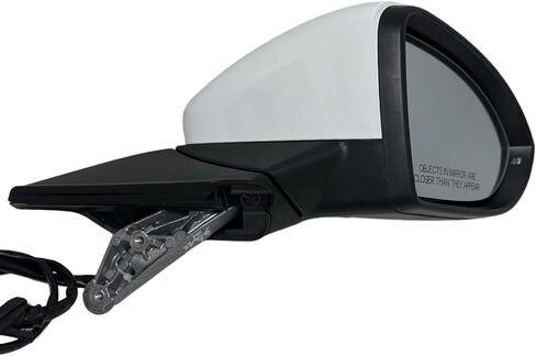 Spieg Passenger Side Mirror for 2015-2021 Volkswagen Golf, 2015-2019 GTI Power Adjustment Heated Turn Signal Painted White 6 Pins Right VW1321154 in Kuwait
