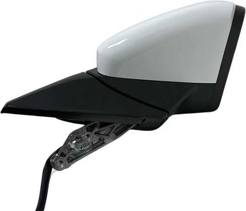 Spieg Passenger Side Mirror for 2015-2021 Volkswagen Golf, 2015-2019 GTI Power Adjustment Heated Turn Signal Painted White 6 Pins Right VW1321154 in Kuwait