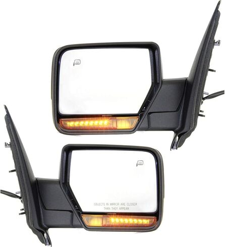 For Ford Expedition 2007-2017 Door Mirror Passenger Side | Power | Heated | Manual Folding | w/Memory | Signal & Puddle Light | Textured Black | For 8L1Z17682BA, BL1Z17682BA-PFM | FO1321363 in Saudi Arabia