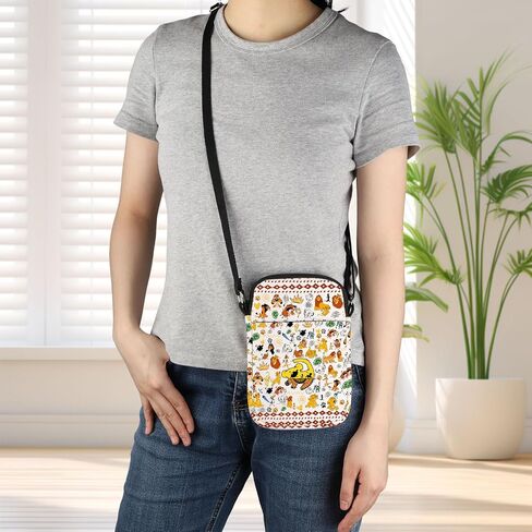 G2TUP Cartoon Lion Crossbody Bag Animated Lion Gifts Timon & Pumbaa Gift Magical Kingdom Shoulder Bag in Saudi Arabia