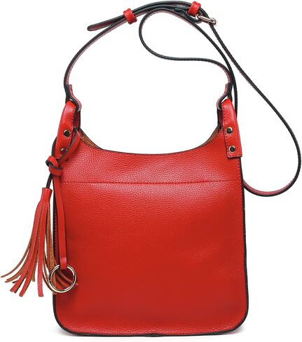 JEN & CO. Lucinda Square Crossbody Bags for Women Vegan Leather Purses Adjustable Strap Shoulder Handbags with Tassel in Saudi Arabia