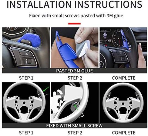 SANRILY مناسب لمبدلات تبديل عجلة القيادة لفولكس واجن مناسبة لسيارة VW Golf MK7 GTI R-line Scirocco Golf7 GTD TSI R/R-Line Polo GTI Jetta مجموعة بديلة باللون الأحمر in Kuwait