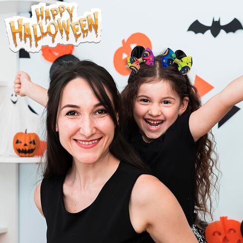 5 Pcs Christmas Hair Clips Big Bow Ribbon Hair Accessories Cute Santa Claus Reindeer Elk Hair Barrettes Holiday Headdress Hairpin for Girls Women Kids Xmas Party Cosplay Gift in Kuwait