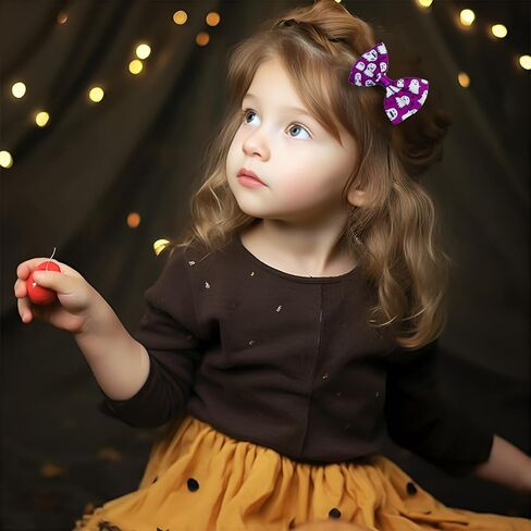 5 Pcs Christmas Hair Clips Big Bow Ribbon Hair Accessories Cute Santa Claus Reindeer Elk Hair Barrettes Holiday Headdress Hairpin for Girls Women Kids Xmas Party Cosplay Gift in Kuwait